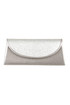 Women's shimmering clutch with chain