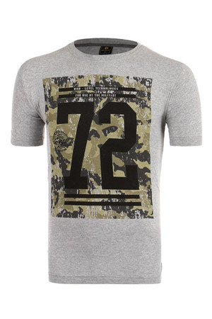 Men's t-shirt with printing, cotton. Material: 100% cotton