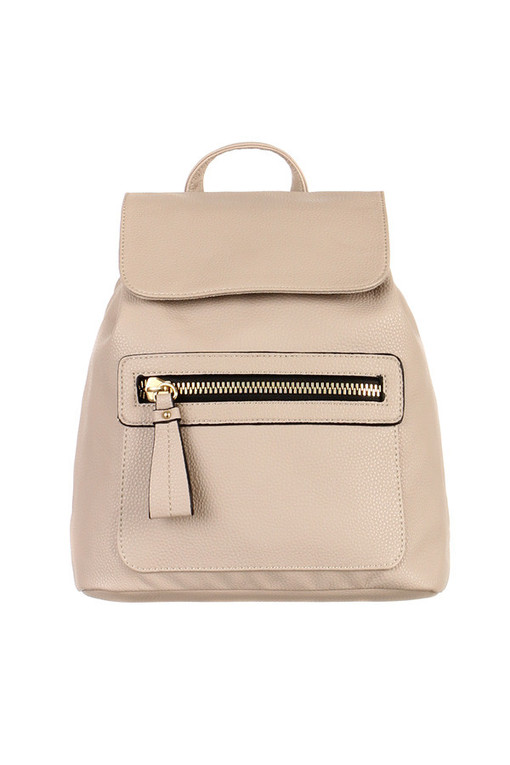 Women's elegant leatherette backpack to the city