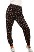 Women's long loose pants with pattern