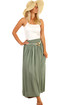 Women's Long Color Maxi Skirt