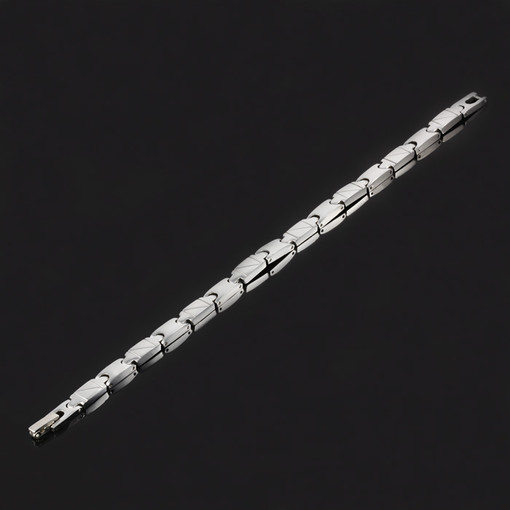 Narrow surgical steel bracelet
