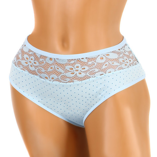 Women's panties with lace and high waist