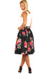 Women's half-round ladies skirt floral print