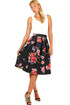 Women's half-round ladies skirt floral print