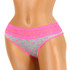 Women's cotton polka-dot panties with lace