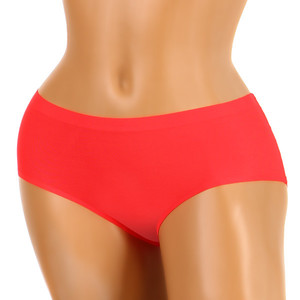 One-color invisible panties. The flexible material adapts to the body and does not mark the panties under clothing. Material:
