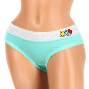 Cotton panties with cheerful print. Material: 95% cotton, 5% elastane.