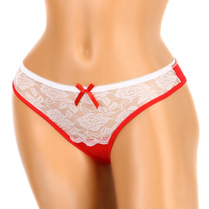 Lace panties - brazilian. Material: 95% cotton, 5% elastane.