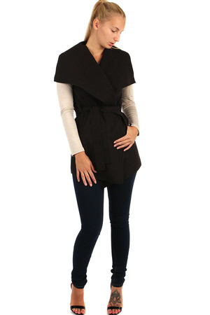 Women's stylish vest with belt. Pleasant comfortable material. Suitable for spring / autumn. Material: 80% polyester, 18%