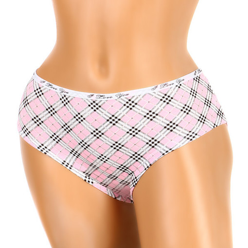 Women's cotton checkered panties