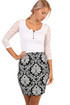 Ladies' floral pouch short skirt