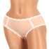 Women's brindle cotton panties lined with lace