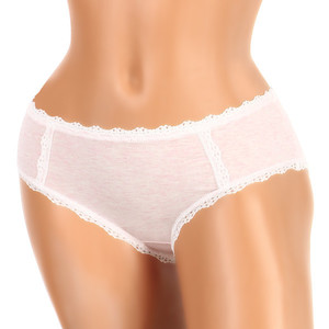Lined panties with lace. Material: 95% cotton, 5% elastane.