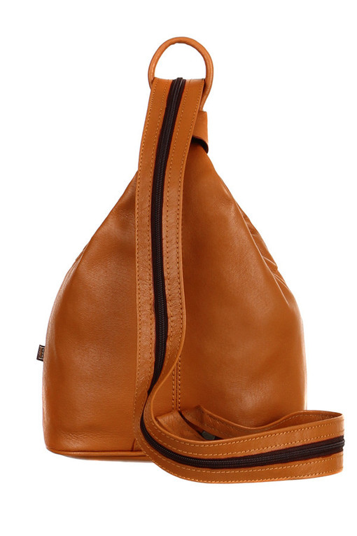 Women's large backpack made of genuine leather - made in the Czech Republic