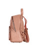 Women's urban elegant leatherette backpack with front pocket