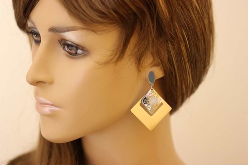 Earrings made of surgical steel