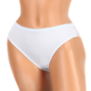Panties with lace back. Material: 80% cotton, 15% polyester, 5% elastane