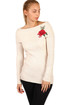 Ladies sweater with application