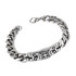 Surgical steel chain bracelet with pattern