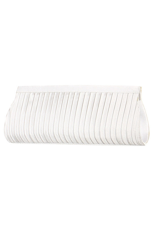 Women's clutch bag with strips