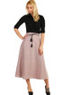 Long women's knitted skirt pattern