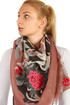 Light scarf floral pattern