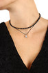Leatherette Choker with Pendant