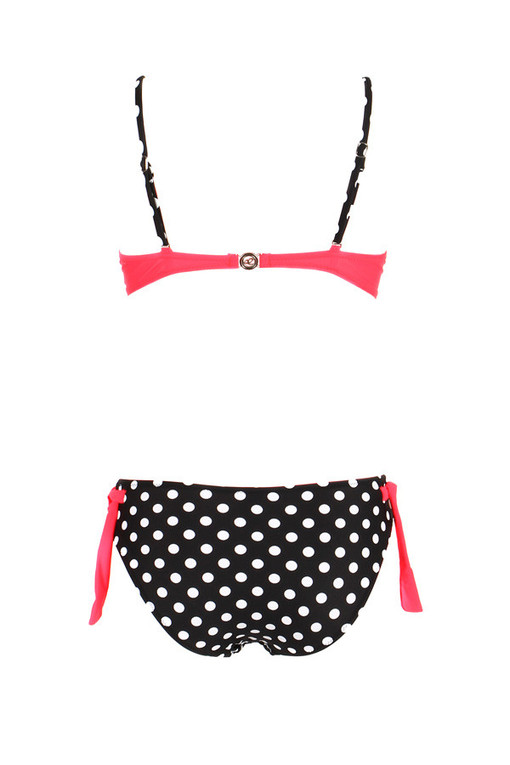 Women's bikini with polka dots