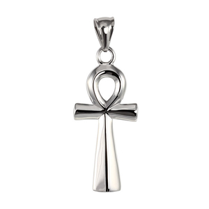 Stainless Steel Pendant. Dimensions: width 19mm, length 39mm