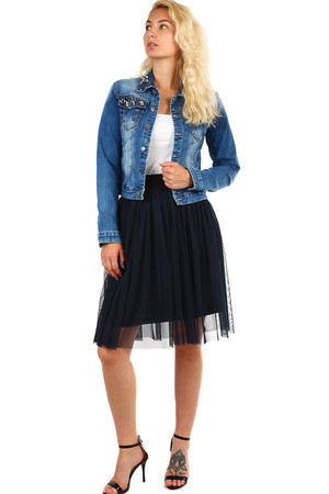 Women's short single-colored tulle skirt. Elastic rubber at the waist. Material: 95% polyester, 5% elastane. Import: Italy