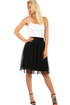 Tulle women's midi skirt elastic at the waist