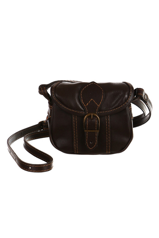 Women's mini crossbody handbag made of genuine leather