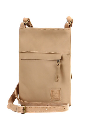 Women's small crossbody bucket made of genuine leather. zippered zip pocket on front and back length adjustable strap