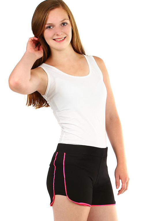 Women's shorts with decorative trim