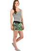 Women's shorts with army print
