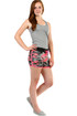 Women's shorts with army print