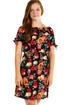 Women's summer dress with floral pattern