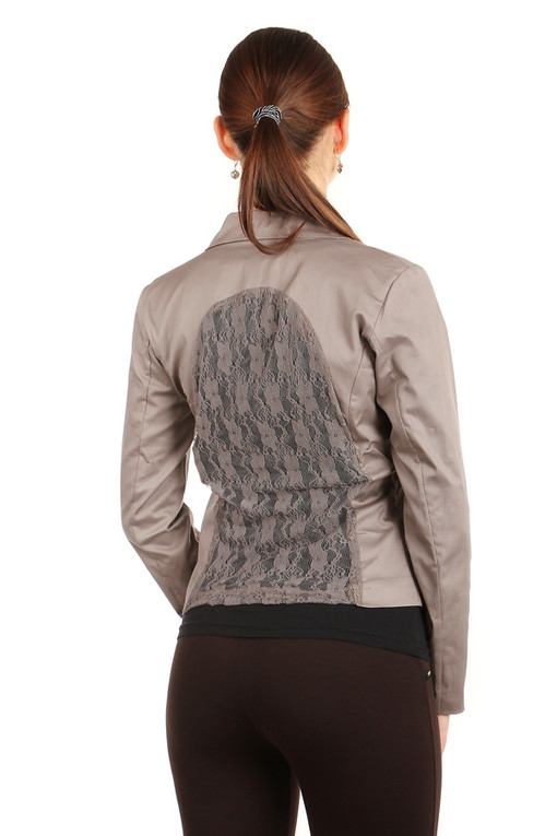 Women's jacket with lace back