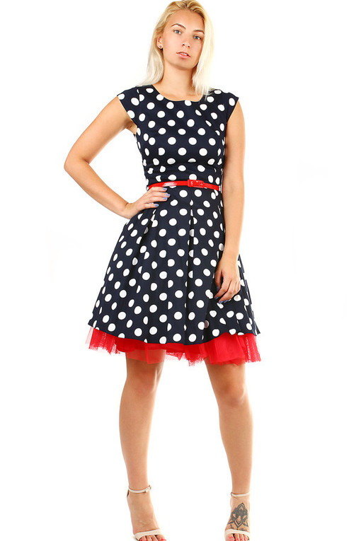 Party polka dot dress retro style