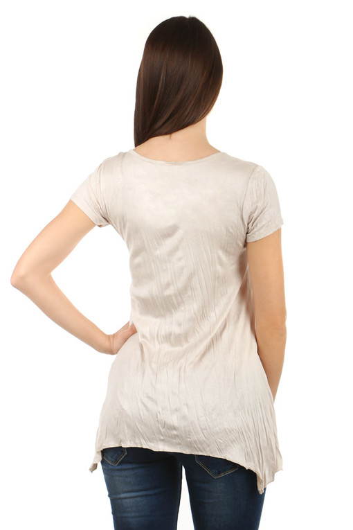 Women's longer shirt short sleeves
