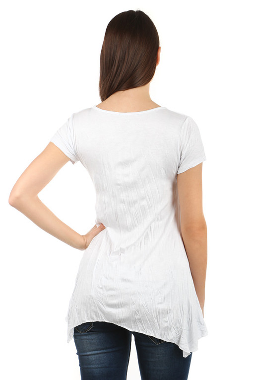 Women's longer shirt short sleeves