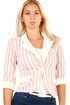 Women's striped retro jacket