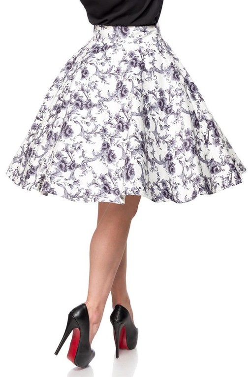 Retro skirt floral pattern