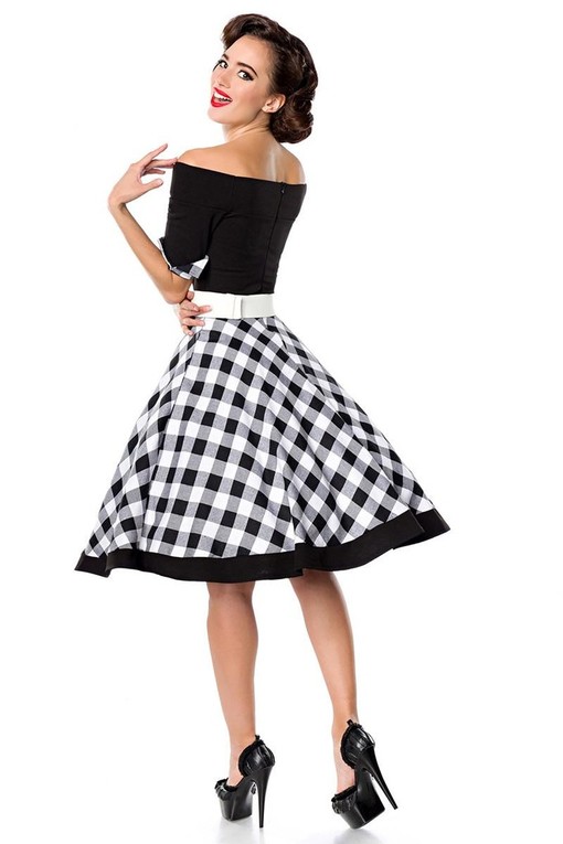 Retro dress plaid skirt