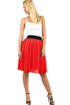 Tulle women's midi skirt elastic at the waist