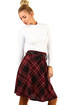 Auntie skirt with checkered pattern