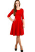 Red A-style Dress
