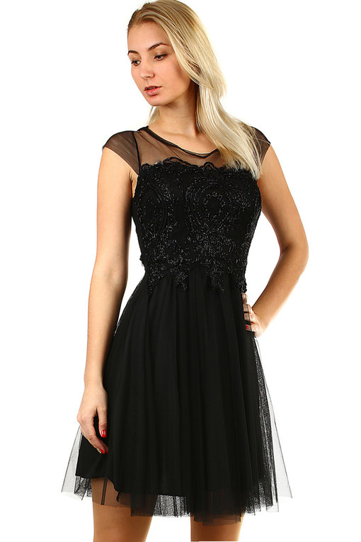 Cocktail dress with lace