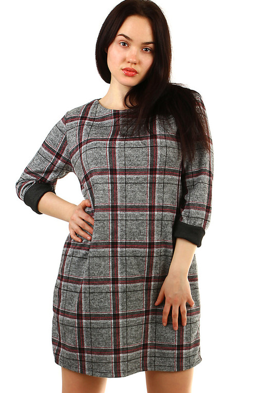 Oversized women's knitted dress
